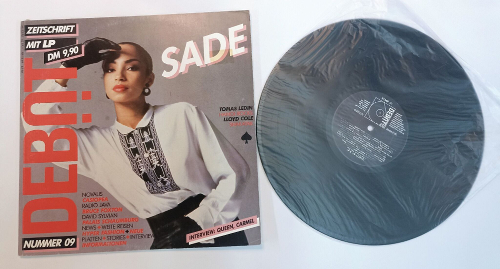 Винтажная виниловая пластинка LP Сборник Debut Zeitschrift Mit LP Nummer 09 (64 страничный журнал и виниловая пластинка) (Germany 1984)