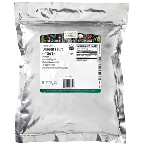 Frontier Co-op, органический сублимированный порошок из плодов питайи (питайи), 226 г (8 унций)