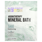 Aura Cacia, Ароматерапевтическая минеральная ванна, шалфей, 70,9 г (2,5 унции)