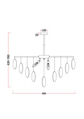 Люстра Freya FR5104PL-08BS