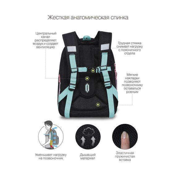 Çanta \ Bag \ RAf-292-1 Рюкзак школьный (/1 мятный)