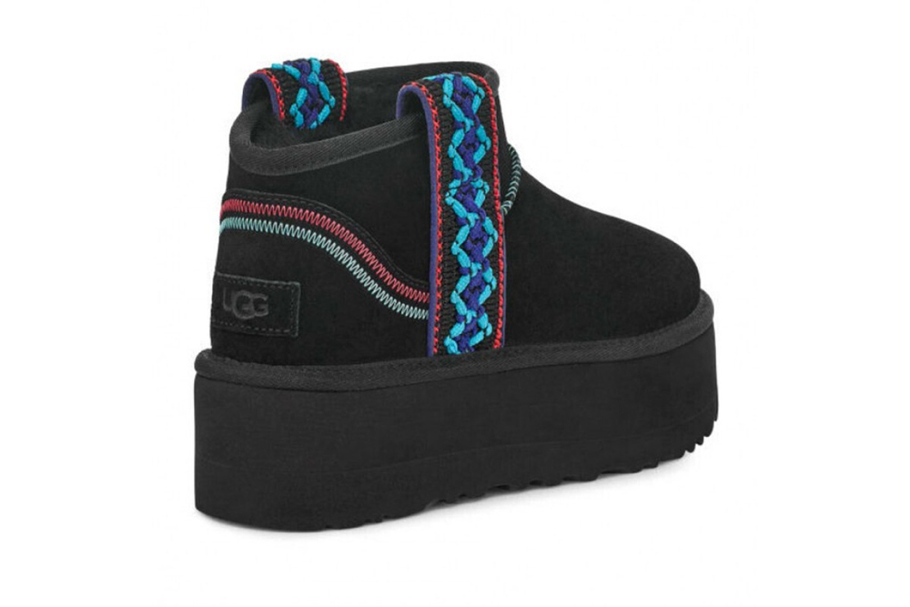 UGG Classic Ultra Mini Braid Platform Black