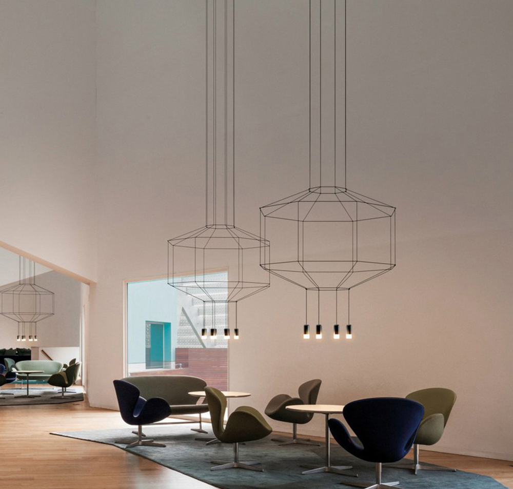 Подвесной дизайнерский светильник  Wireflow 0305 by Vibia