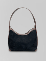 Сумка May Va 5057 замшевая на замке с одной ручкой и наружным кармашком на кнопке