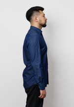 Рубашка мужская DENIM DARK BLUE