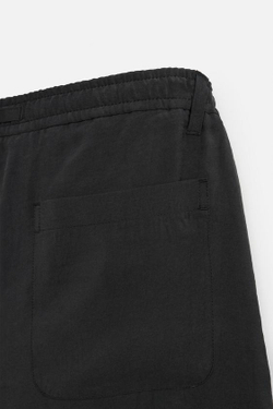 ZARA КОРОТКИЕ ШОРТЫ-БЕРМУДЫ КЛАССИЧЕСКОГО КРОЯ, ЧЕРНЫЙ