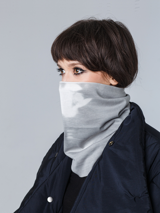 Бафф "Тень". Серо-белый