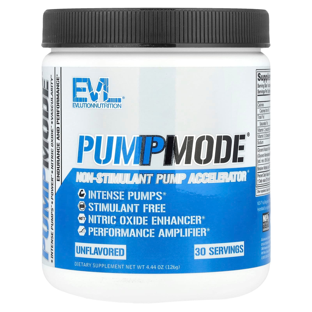 EVLution Nutrition, PumpMode, Нестимулирующий ускоритель помпы, 4,44 унции (126 г)
