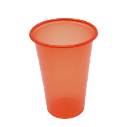 Стаканы пластиковые 200 мл 1,65 г ПП красные (100/3000шт)