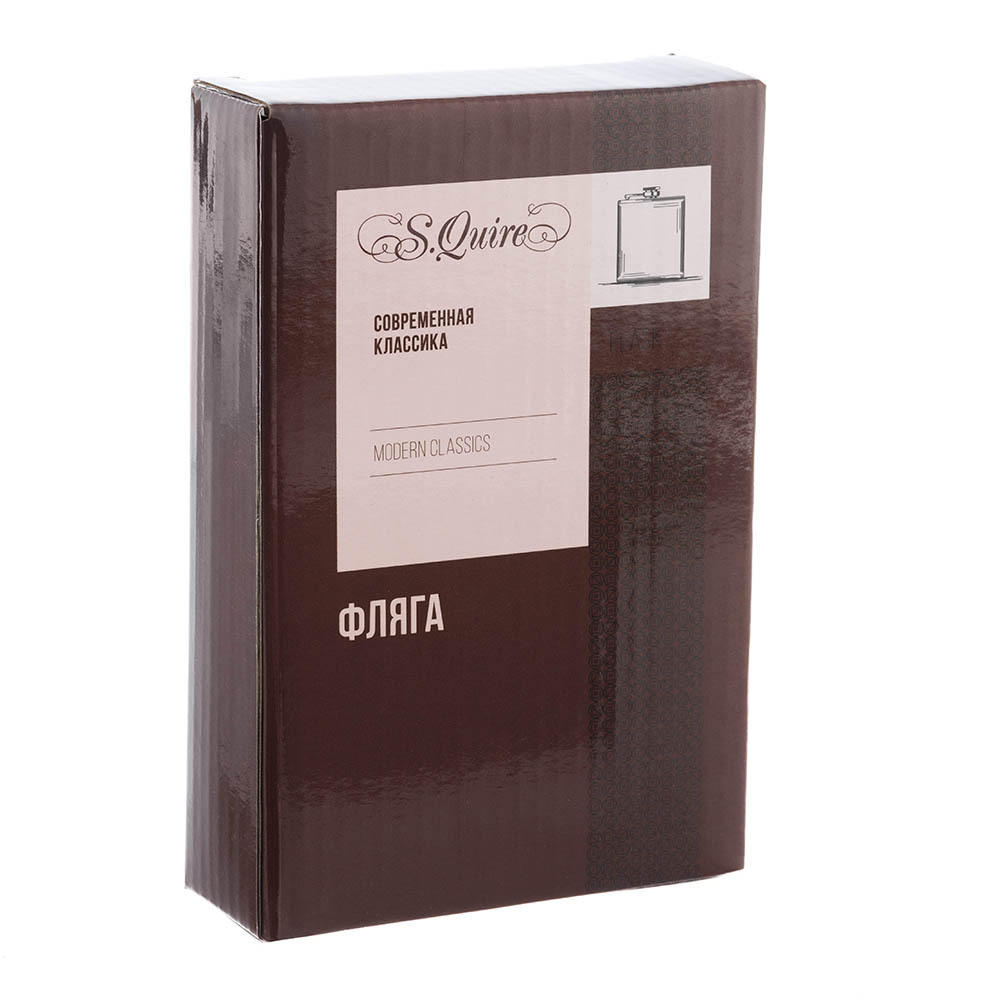 Подарочная фляга S.QUIRE GS03-8 кожа