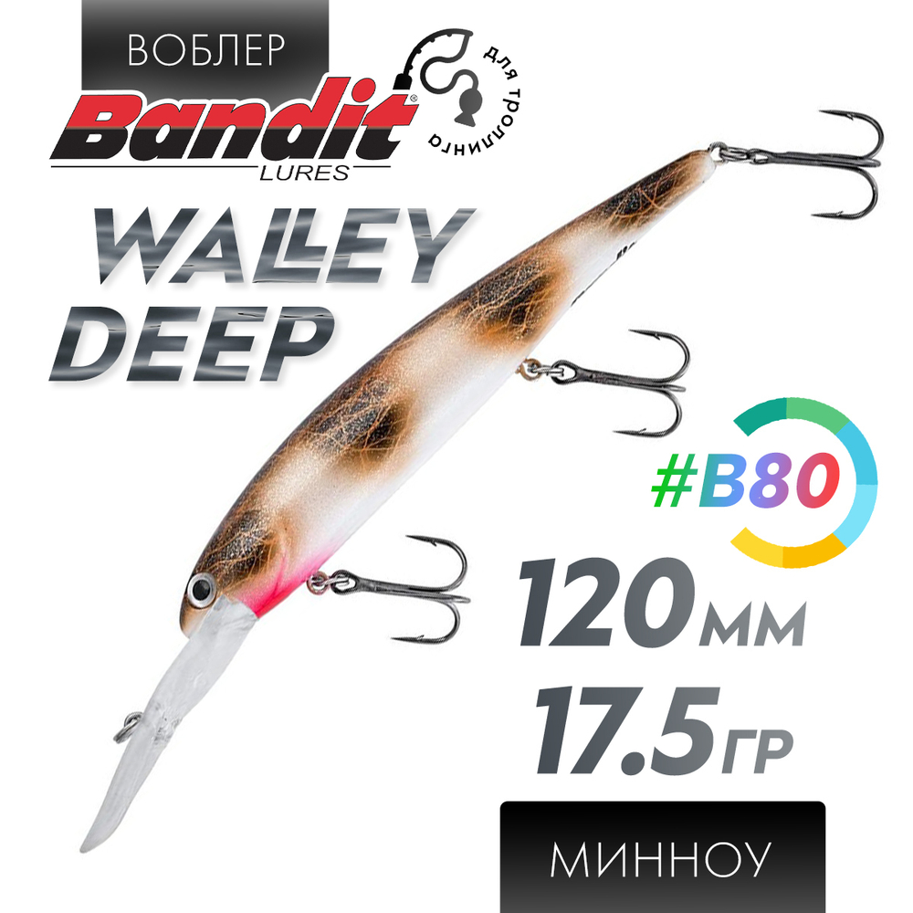 Воблер Bandit Walleye Deep (120мм, 17.5гр)
