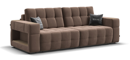 Диван Босс ХО Велюр Монолит мокко
