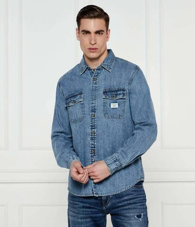 Джинсовая рубашка Guess Jeans - голубой(M4YH56 D5EI2)