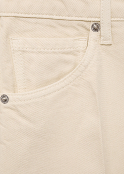 Джинсовые бермуды с высокой посадкой