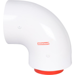 ROMMER Начальный участок 90 гр. 60/100 (Bosch, Buderus, Navien S/C/E, Baxi ECO Nova/Classic, Baltur, Лемакс, Fondital) в комплекте фланец