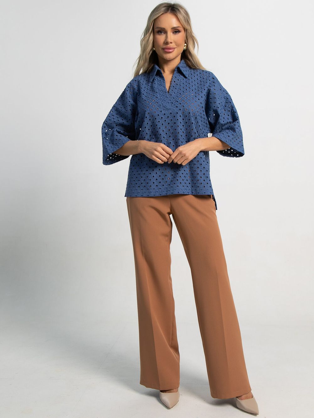 Блуза Ветерок (синяя) Б15520-16М LT Collection