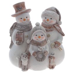 GAEM Фигурка декоративная "Снеговики", L14,5 W9,5 H16,5 см