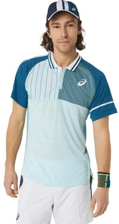 Мужское поло теннисное Asics Match Polo - aquamarine