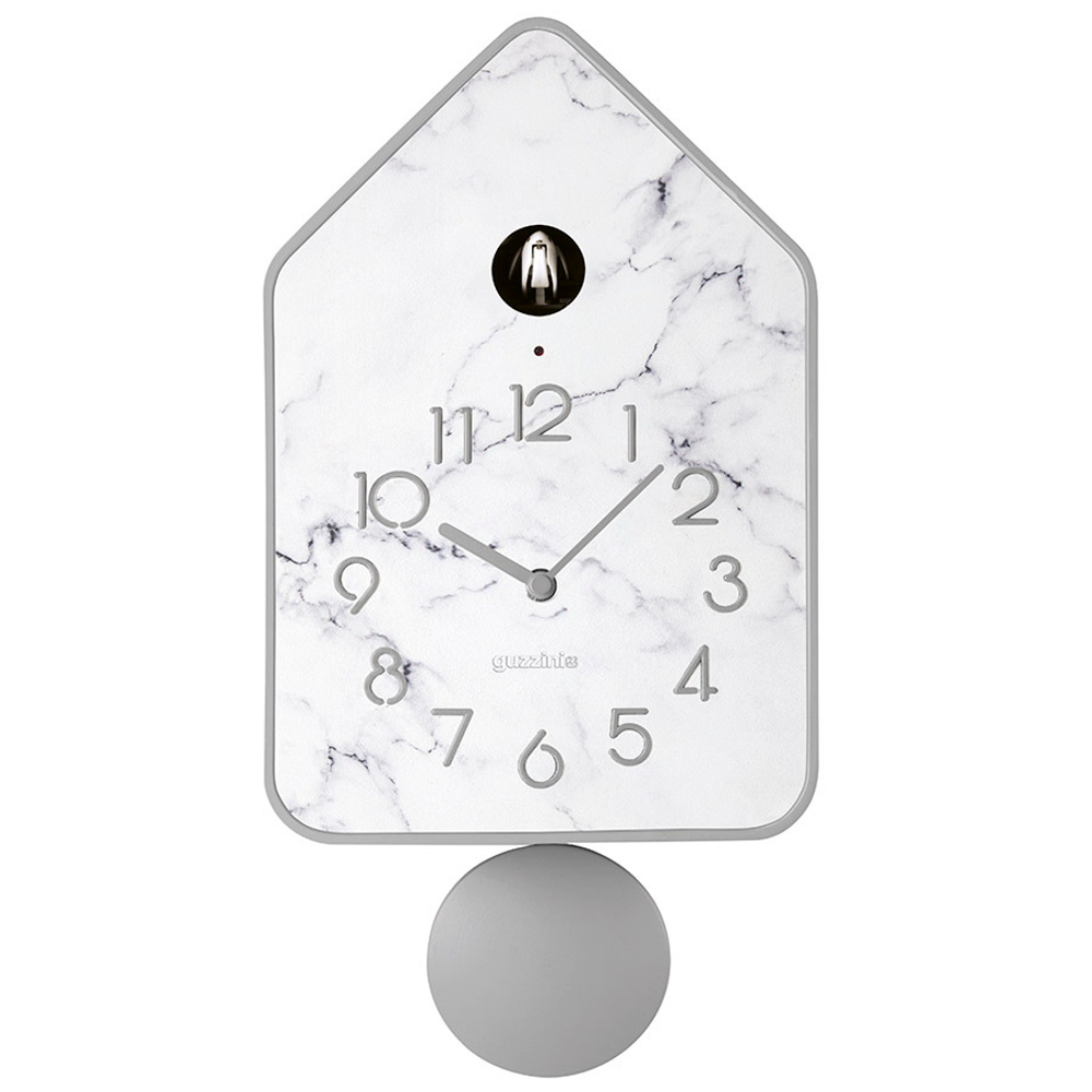 Часы настенные с маятником qq-up, темно-серые