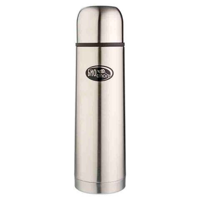 Термос Biostal (0,35 литра), 2 пробки, стальной