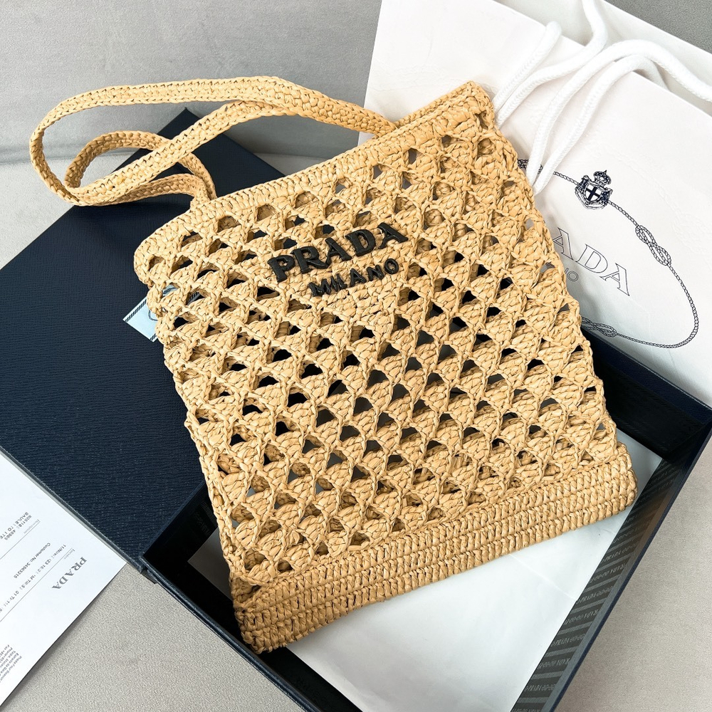 Prada Crochet Tote Bag