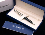 Шариковая ручка Waterman Expert 3 DeLuxe, цвет: Black CT, стержень: Mblu