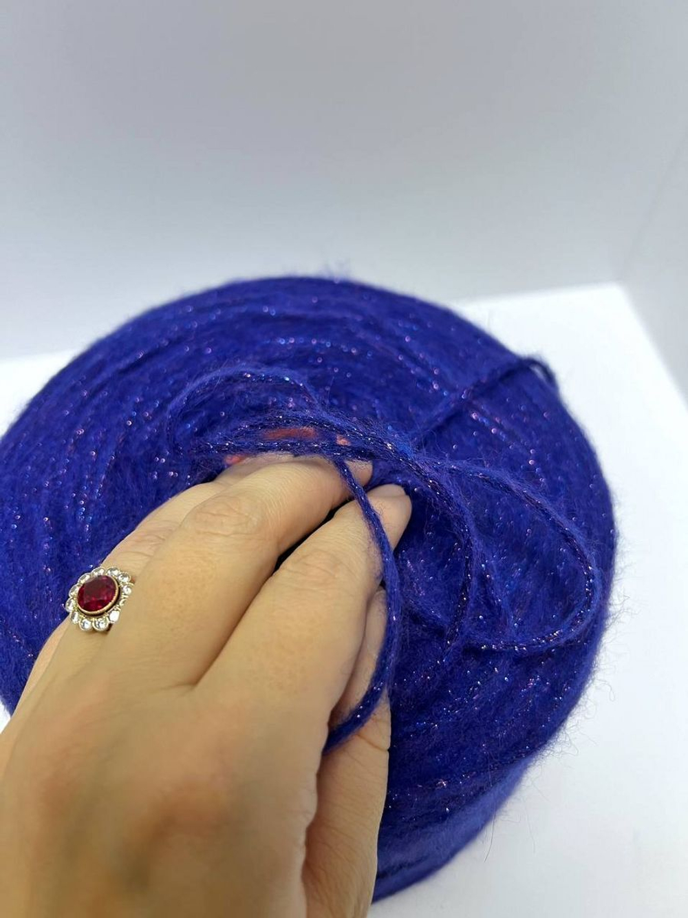 Пряжа шнур люрекс с мохером Спетакколо