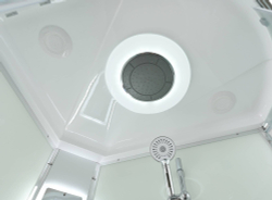 Душевая кабина AvaCan (АваКан) EM5812LLEDT с высоким поддоном, с ГМ, с электрикой и LED освещением, 120х80х220