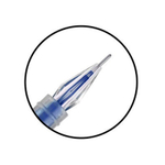 Ручка гелевая, Basir, синие чернила, серия "Office", с граненым наконечником, синий корпус, 12 шт