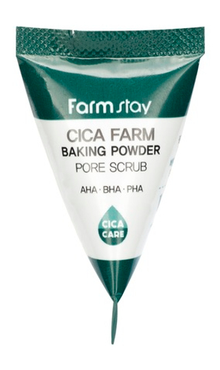Скраб в пирамидках для очищения пор с центеллой азиатской FarmStay Cica Farm Baking Powder Pore Scrub