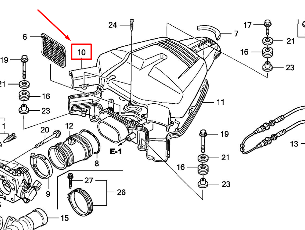 17372-ZY3-000 CASE, MUFFLER