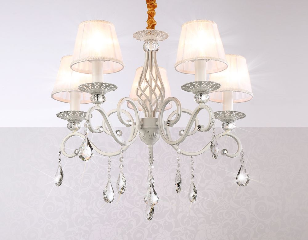 Ambrella Подвесная люстра с абажурами и хрусталем Traditional TR4547