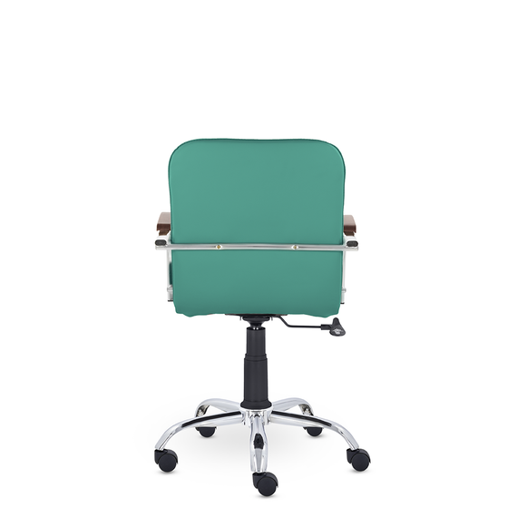 Кресло Самба GTP СН D8 (темный орех) Z34 (светло-зеленый)