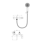 Смеитель для ванны Oliveeka Y OL-639017-MB черный матовый