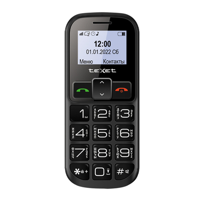 322B-TM мобильный телефон  черный-красный без