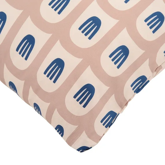 Набор из двух наволочек из сатина бежево-розового цвета с принтом "Blossom Time", Cuts&amp;Pieces, 50х70 см