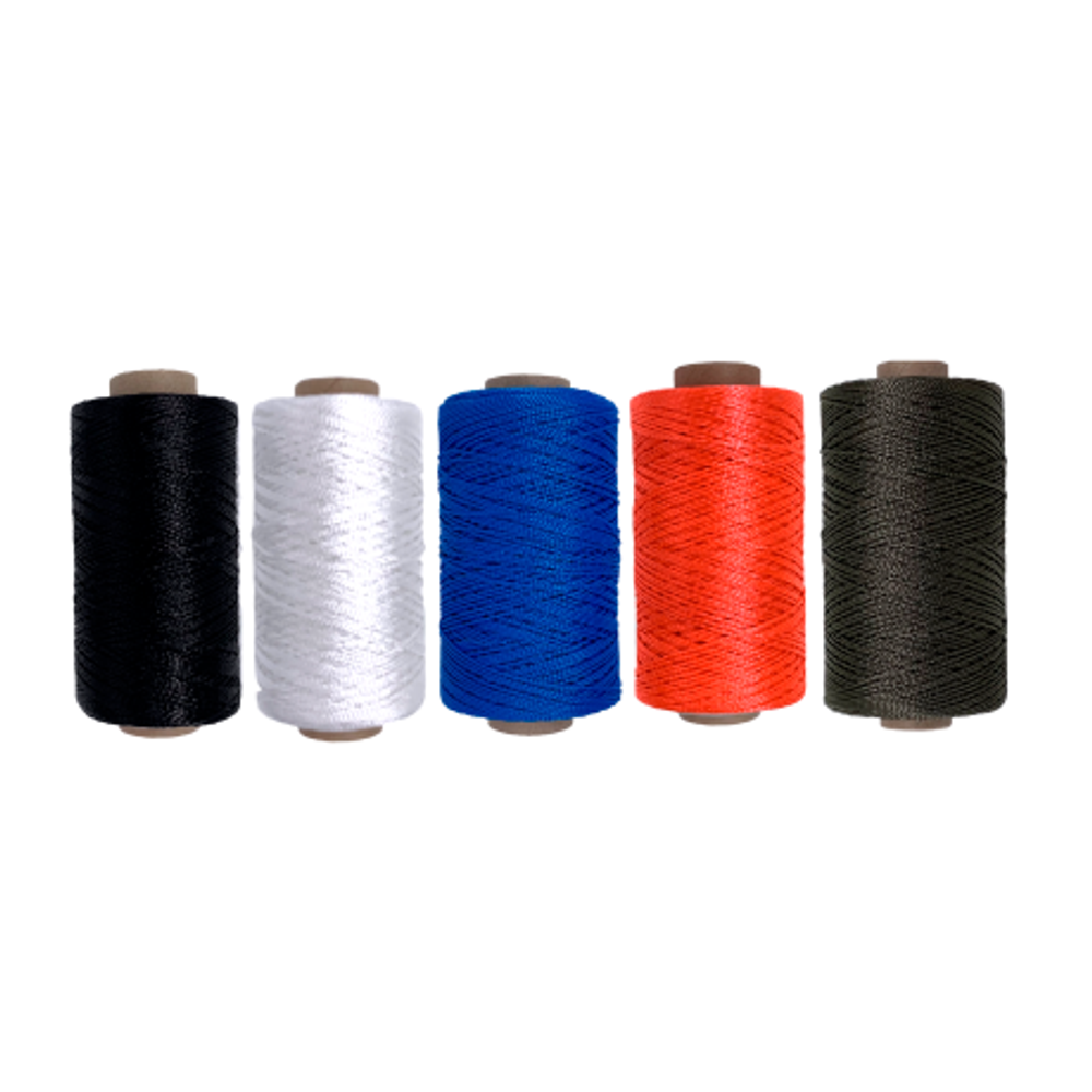 Нить п/а крученая  1мм цветная 300м/28шт