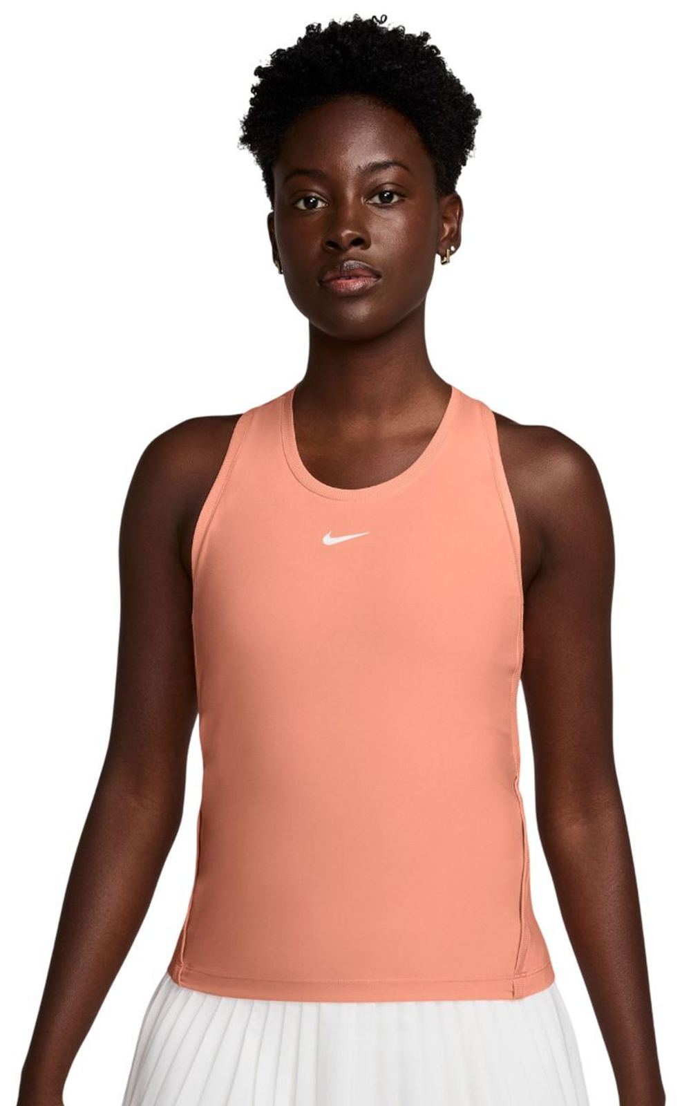 Топ теннисный Nike Dri-Fit Victory Tank - apricot agate/white - Orange