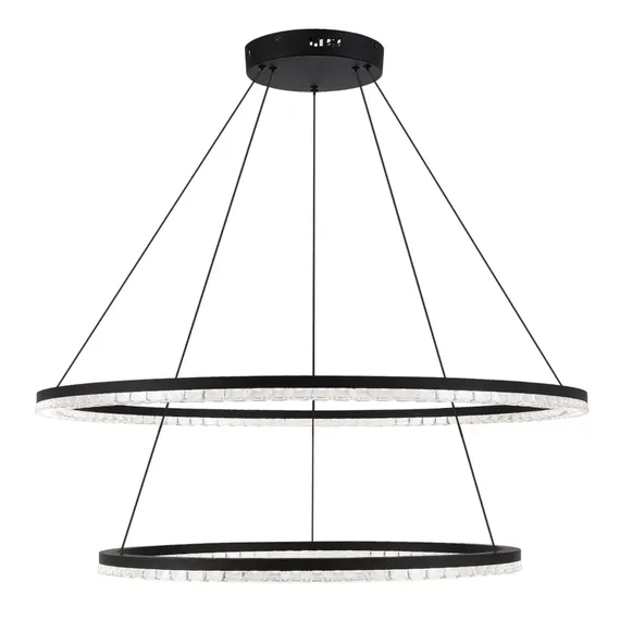 SL1018.403.02 Светильник подвесной ST-Luce черный/прозрачный LED 1*96W 4000K EUCLIDICS