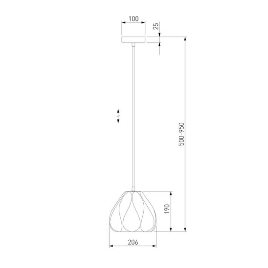 30187/1/ подвесной светильник/ белый