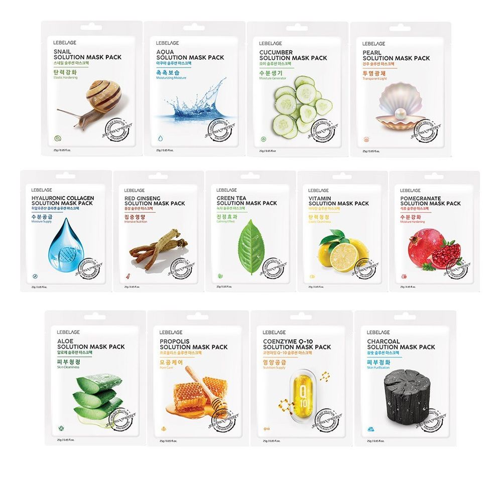LEBELAGE Тканевая маска для лица Solution Mask Pack 25 г.