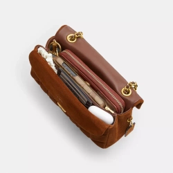 COACH СУМКА ЧЕРЕЗ ПЛЕЧО TABBY 26 С МЯГКОЙ ПОДКЛАДКОЙ, КОРИЧНЕВЫЙ