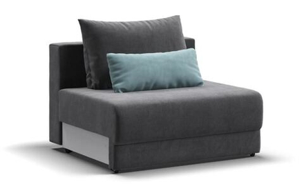 Ричмонд Модуль спальное место Велюр Монолит серый