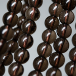 Раухтопаз (дымчатый кварц) натуральный, бусины в форме шара 8мм