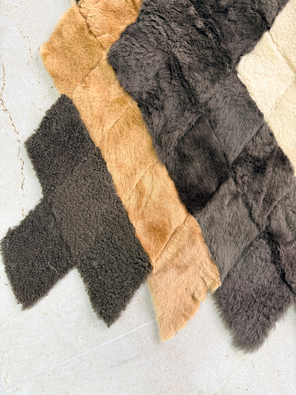 Покрывало меховое ковер из шкуры овчины