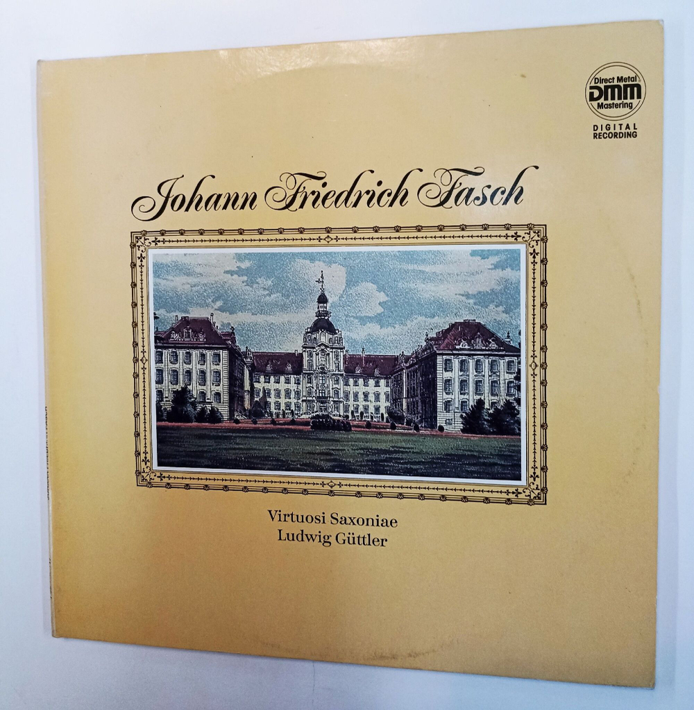 Винтажная виниловая пластинка LP Johann Friedrich Fasch Virtuosi Saxoniae, Ludwig Guttler Johann Friedrich Fasch 2 LP(GDR 1988)