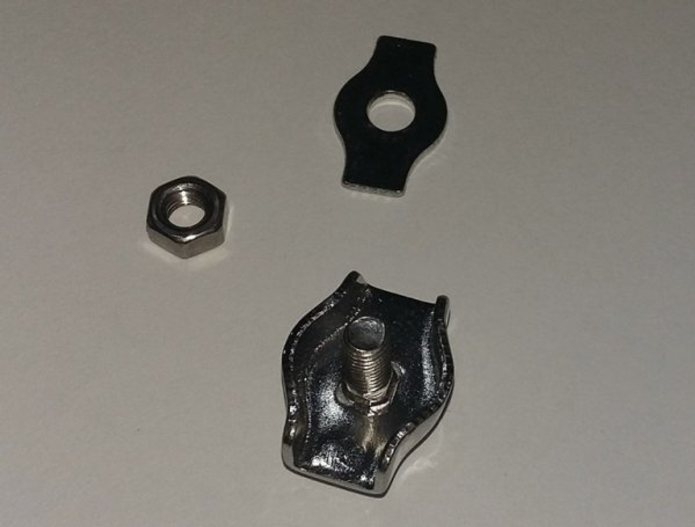 Зажим нержавеющий 3мм SINGLE SS304 ACR