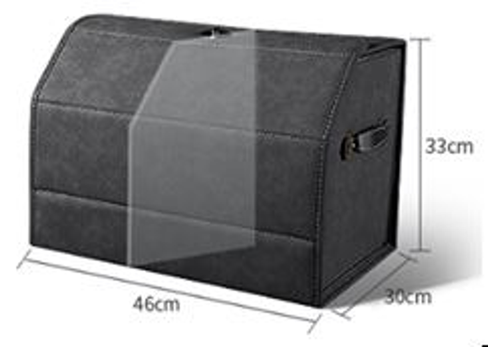 Сумка-Бокс 46х30х33 - Экозамша, серый - GQOP-6002 GREY