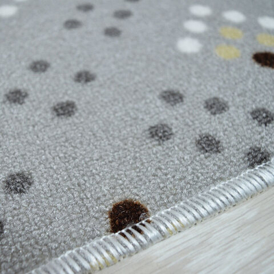 Коврик 50*50см Люксор Люкс Принт с вырезом, серый в ассортименте