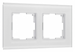 Рамка на 2 поста Werkel Senso (белый, стекло soft-touch) W0023101